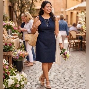 Merona Navy Sleeveless Mini Dress. Size 12